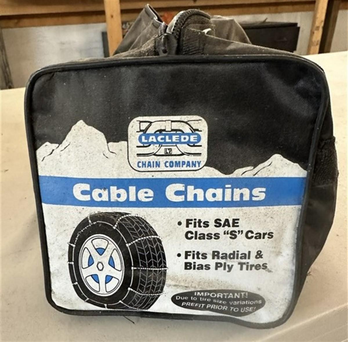 255 Laclede Cable Chains Snow Tire Chains Class "S" Cars in Case