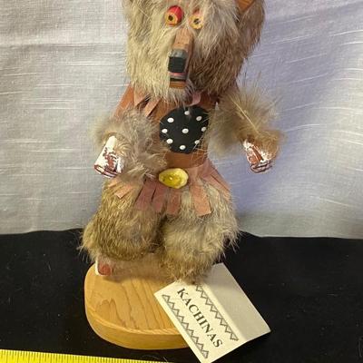 Kachinas Bear Doll Signed