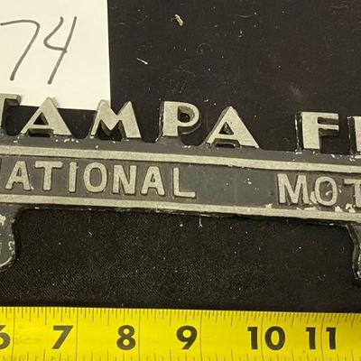 Vintage License Plate Mount Frame