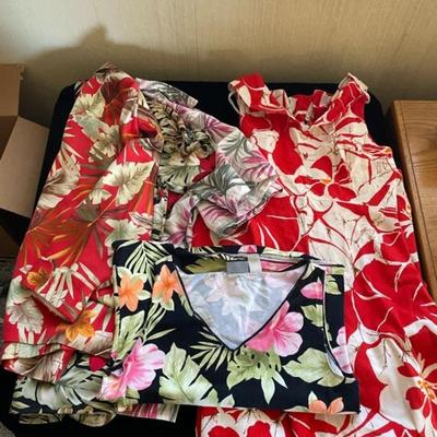 LADIES HAWAIIAN STYLE SHIRTS AND DRESS