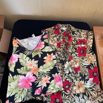 LADIES HAWAIIAN STYLE SHIRTS AND DRESS