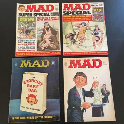 4 MAD MAGAZINES
