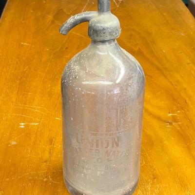 Vintage Union Seltzer Water Co Seltzer Water Bottle San Francisco