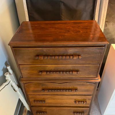 Vintage Solid Oak Dresser / Chest of Drawers