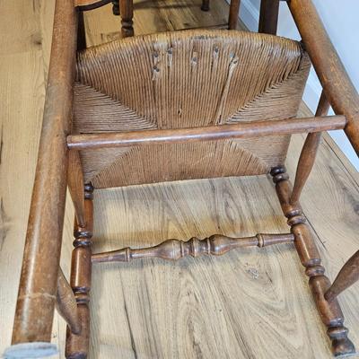 Wooden Laddeback Chairs with Woven Seats (DR-DW)