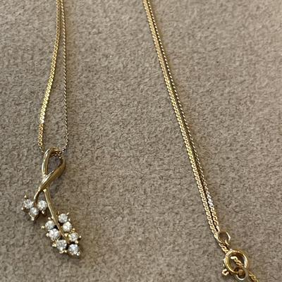 14kt Gold filled chain and pendant