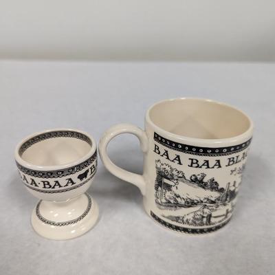 Emma Bridgewater Nursery Rhymes Baa Baa Black Sheep Cup & Eggcup
