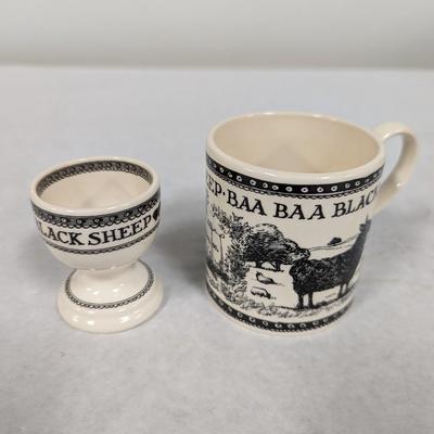 Emma Bridgewater Nursery Rhymes Baa Baa Black Sheep Cup & Eggcup