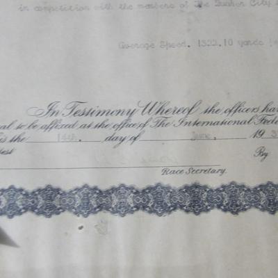 1938 American Homing Pigeon Fanciers Diploma