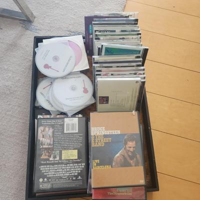 LOT OF CDS AND DVDS