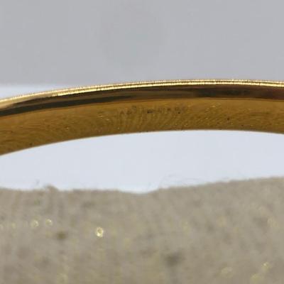 LOT 6J: Vintage A&Z 1/20th 12K Gold Filled Hinged Expandable Bangle Bracelet