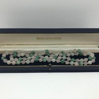 LOT 25J: Pastel Gemstone Bead Necklace - 32