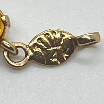 LOT 82J: 14K Yellow Gold and Oval Citrine Bracelet