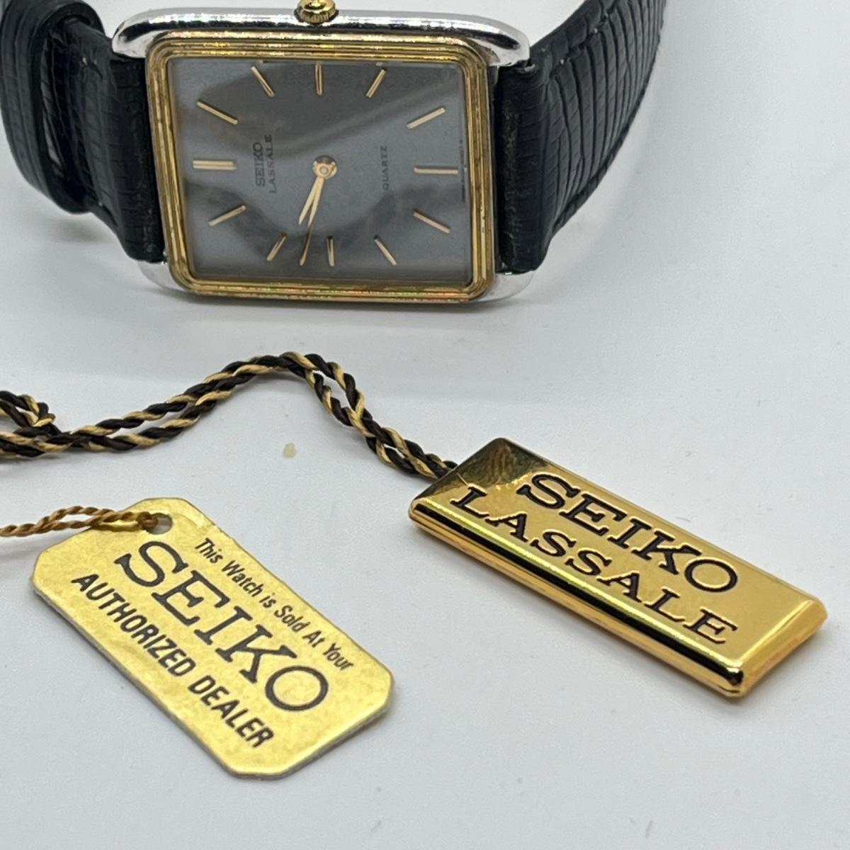 LOT 106J: Seiko Lassale Two-Tone Square-Face Quartz Watch LOT 106J: Seiko Lassale Two-Tone Square-Face Quartz Watch