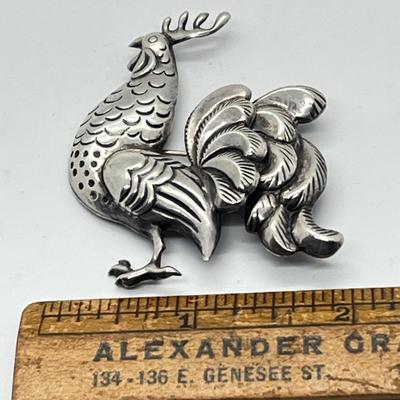 LOT 119J: Sterling Lang Rooster Pin