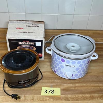 2 Crock Pots