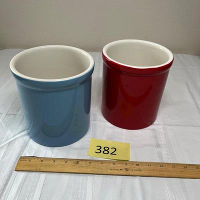Red & Blue Crocks