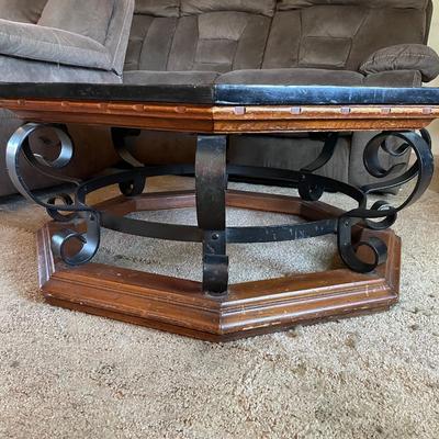 Stone Top Coffee Table