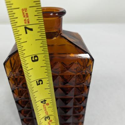 Amber Glass Decanter Bottle