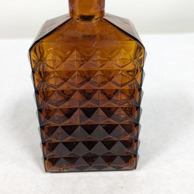 Amber Glass Decanter Bottle