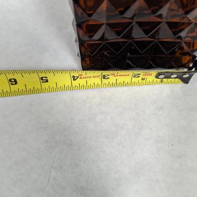 Amber Glass Decanter Bottle