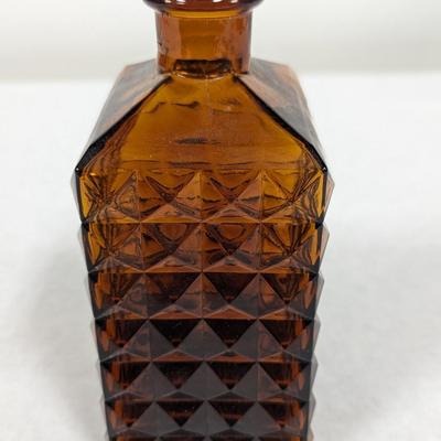 Amber Glass Decanter Bottle