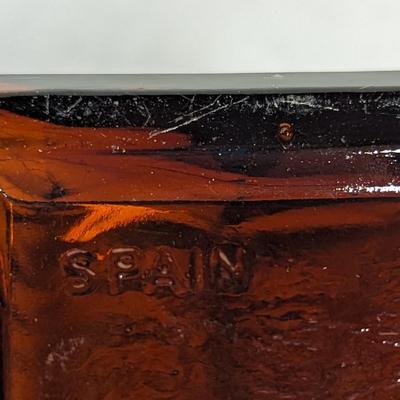 Amber Glass Decanter Bottle