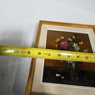 Assortment Of Art Work Flower Oil Painting