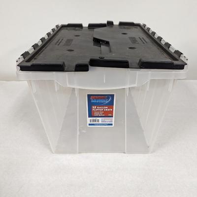 12 Gallon Fliptop Crate Bin