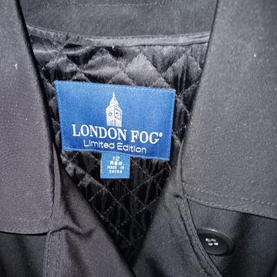 LADIES LONDON FOG TRENCH COAT AND LEATHER JACKET