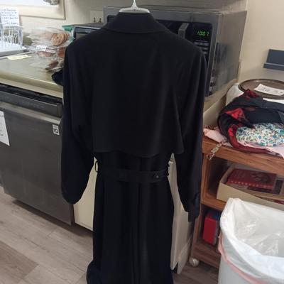 LADIES LONDON FOG TRENCH COAT AND LEATHER JACKET