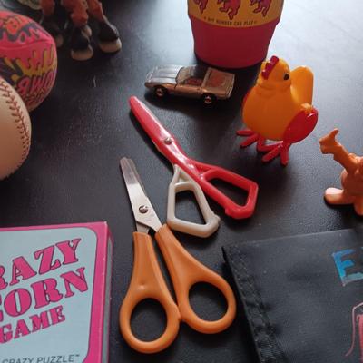 "WHERE'S THE BEEF?" MASK AND VARIOUS OTHER TOYS