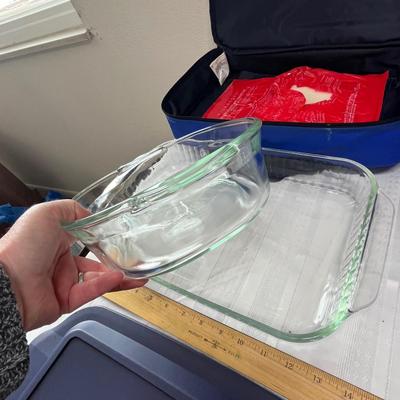 Pyrex dishes w/ travel cases
