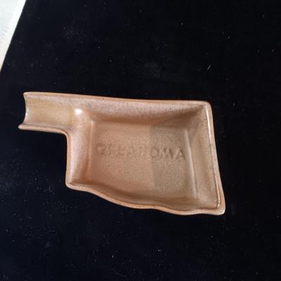 MIRRORED BUDWEISER & LINEN PICTURES, FRANKOMA ASHTRAY AND TIN