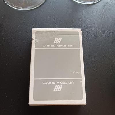 SALEM SLIM LIGHTS AND OTHER GLASSES, UNITED AIRLINE CARDS AND MORE