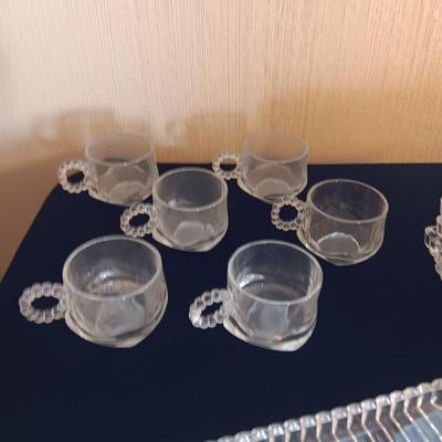 GLASS SNACK/LUNCH SETS