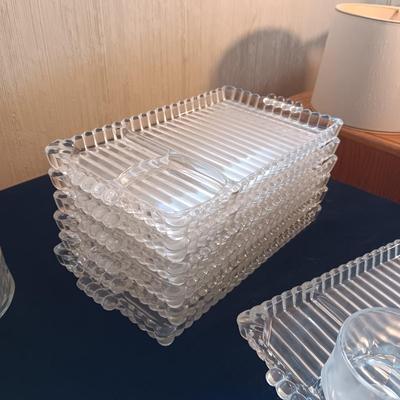 GLASS SNACK/LUNCH SETS