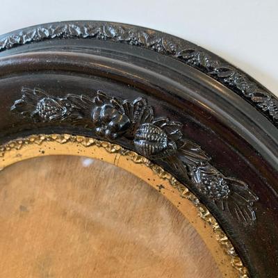 Antique Oval Wood Picture Frames Lot