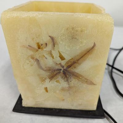 Pressed Flower Wax Paper Luminaria Lamp