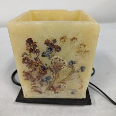 Pressed Flower Wax Paper Luminaria Lamp