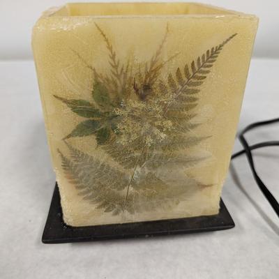 Pressed Flower Wax Paper Luminaria Lamp
