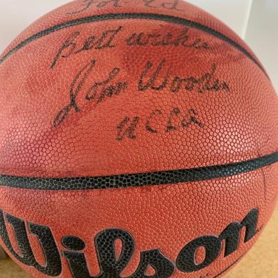 John Wooden UCLA Signed Basketball