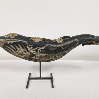Carved Wooden Whale