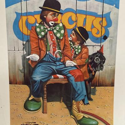 Chuck Oberstein ( American, 1935-2002 ) Lithograph " Little Squirt "