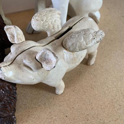 Cast Iron Animals / Bank Lot