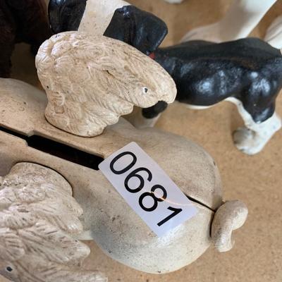 Cast Iron Animals / Bank Lot