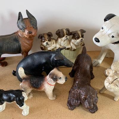 Cast Iron Animals / Bank Lot