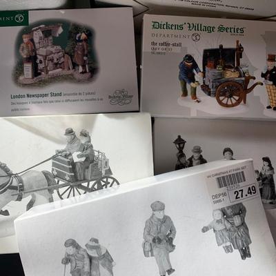 HUGE Dept 56 Christmas Dickens Village Buildings & More Lot