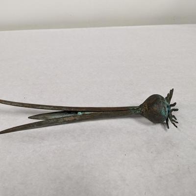 Brass Onion Bud Candle Holder