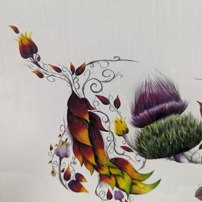 Framed Scottie Art 22 1/2" x 18 1/2"